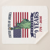 USA Statue of Liberty 250 Years 1776-2026 Sherpadecke (Vorderseite (Horizontal))
