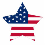 USA-Stern-amerikanische Flagge Fotoskulptur Magnet<br><div class="desc">Patriotischer Magnet sternförmiger amerikanischer Flagge USA</div>