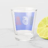USA Sterne + Streifen Schnapsglas (Rückseite)