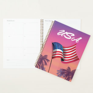 USA Sterne und Streifen Planer