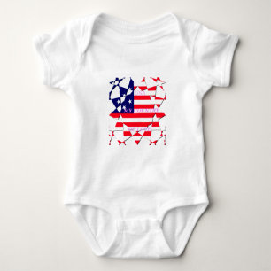 USA Sternenbanner Liebe mein Land der Liebe Baby Strampler