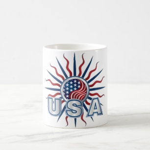USA Sternexplosion Yin Yang Kaffeetasse