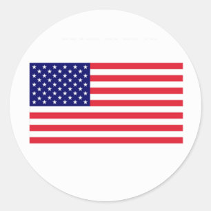 USA_Sticker Runder Aufkleber