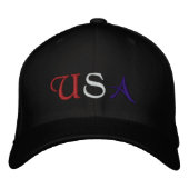 USA StickHat Bestickte Kappe (Vorderseite)