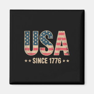 Usa Stolz 4. Juli Vintage seit 1776 Amerikanisch Magnet