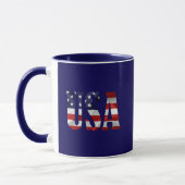 USA Stolz als Amerikaner anpassbar Tasse (Links)