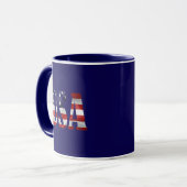 USA Stolz als Amerikaner anpassbar Tasse (Vorderseite Links)
