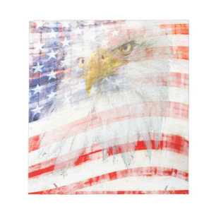 USA stolz Notizblock