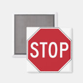 USA Stopp Sign Magnet (Vorderseite/Rückseite)