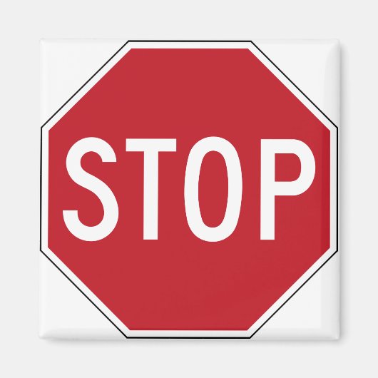 USA Stopp Sign Magnet (Vorne)