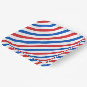 USA-Streifen 1 Papierplatte Pappteller (Gewinkelt)
