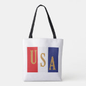 USA-Streifen-Dekor Tasche (Rückseite)