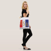 USA-Streifen-Dekor Tasche (Am Model)