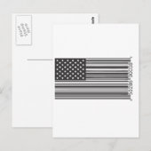 USA Strichcode Postkarte (Vorne/Hinten)