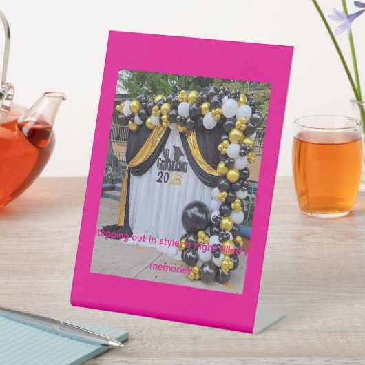 USA – Stylish Party & Event Displays by Zazzle Sockelschild (In Situ)