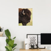 USA, Süddakota, amerikanisches Bison (Bison bison) Poster (Heimbüro)