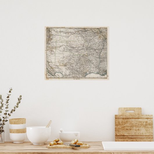 USA Südindisches Gebiet Poster (Küche)