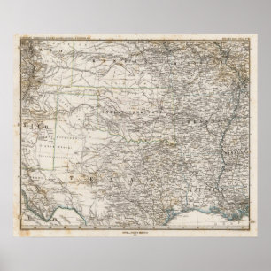 USA Südindisches Gebiet Poster