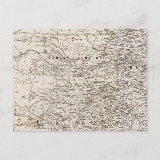 USA Südindisches Gebiet Postkarte (Vorderseite)