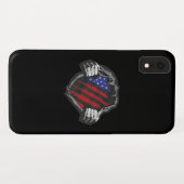 USA Superherd Costume Flag Case-Mate iPhone Hülle (Rückseite (Horizontal))