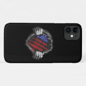 USA Superherd Costume Flag Case-Mate iPhone Hülle (Rückseite (Horizontal))