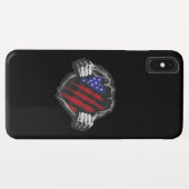 USA Superherd Costume Flag Case-Mate iPhone Hülle (Rückseite (Horizontal))