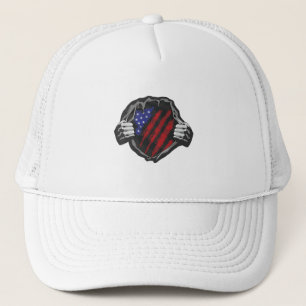 USA Superherd Costume Flag Truckerkappe