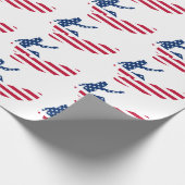 USA surfen amerikanischer Surfer Geschenkpapier (Ecke)