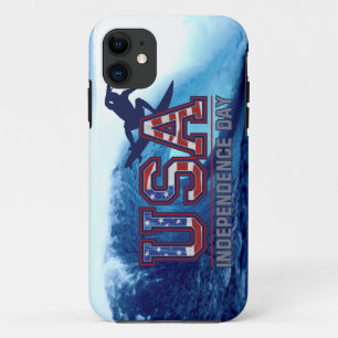 USA Surfer Independence Day iPhone 5 Fall Case-Mate iPhone Hülle