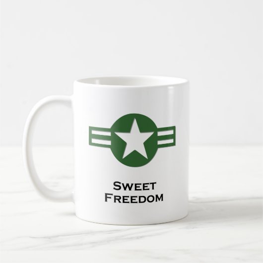 USA Sweet Freedom Green Kaffeetasse (Links)