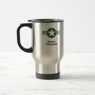USA Sweet Freedom Green Reisebecher