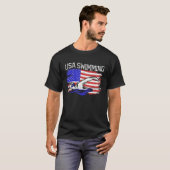 USA Swim US Swim Aquatic Sport Athlete Amerika T-Shirt (Vorne ganz)