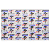 USA SWIMMER DESIGN ICH WÜRDE SEHR SCHWIMMEN STOFF (Fat Quarter (45,7 x 55,9 cm))