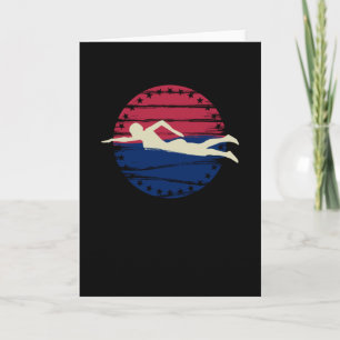 USA Swimmer Sport Athlete Karte