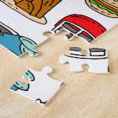 USA Symbole Vintag Nahtloses Muster Puzzle (Seite)