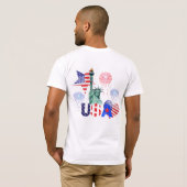 USA T-Shirt (Schwarz voll)