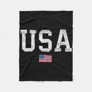 USA T-Shirt Frauen Männer Kinder Patriotische amer Fleecedecke