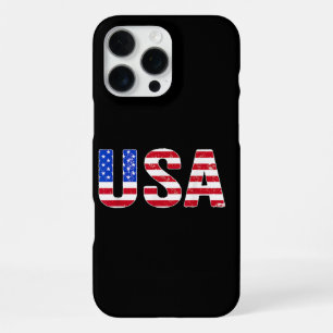 USA T-Shirt Patriotisch Amerikanische Flagge Männe iPhone 16 Pro Max Hülle