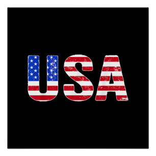 USA T-Shirt patriotische amerikanische Flagge Männ Poster