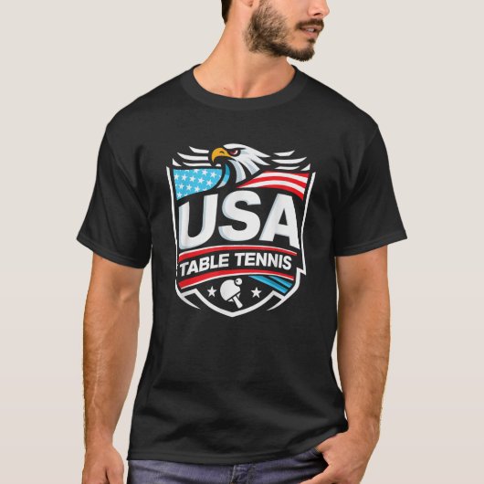 USA Table Tennis T-Shirt (Vorderseite)