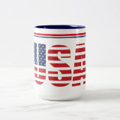 USA-Tasse Zweifarbige Tasse (Mittel)