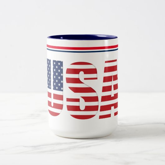 USA-Tasse Zweifarbige Tasse (Mittel)