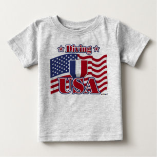 USA Tauchen Baby T-shirt