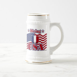 USA Tauchen Bierglas