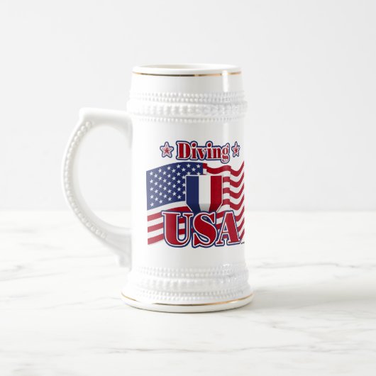 USA Tauchen Bierglas (Links)