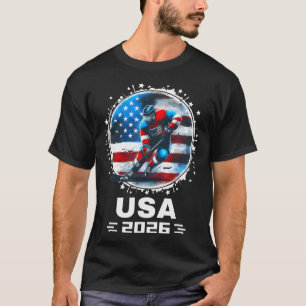 Usa Team 2026 Vereinigte Staaten Amerikanische Fla T-Shirt
