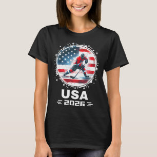 Usa Team 2026 Vereinigte Staaten Amerikanische Fla T-Shirt
