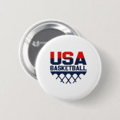 Usa Team Sports Basketball Button (Vorne & Hinten)