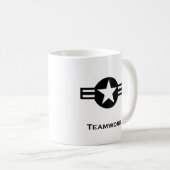 USA Teamwork Kaffeetasse (VorderseiteRechts)