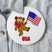 USA-Teddybär-Knopf Button (Beispiel)